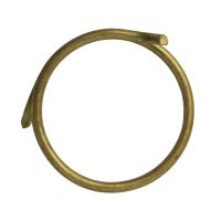 Set of 10 Brass Plated Curtain Rings 