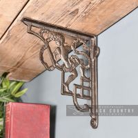 Cherub Iron Shelf Bracket in Situ
