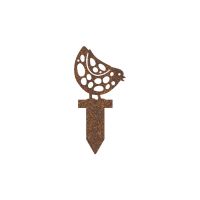 Rustic Pecking Chick Silhouette with Garden Spike 
