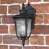 "Christleton" Bronze Wall Mounted Porch Light in Situ on a Brick Wall "Christleton" Bronze Wall Mounted Porch Light in Situ on a Brick Wall