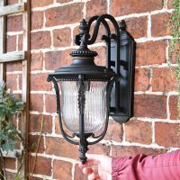 Gothic Wall Mounted Porch Light Finished in Bronze Gothic Wall Mounted Porch Light Finished in Bronze