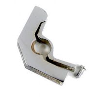 Hinged Bracket with Flat Head Screw - 5/8" Finished in Bright Chrome