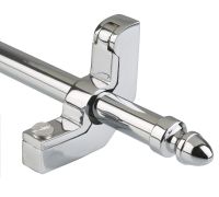 Bright Chrome Stair Rods With Acorn Finial - 16mm Bright Chrome Stair Rods With Acorn Finial - 16mm