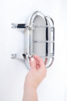 Brass Bulkhead “Seven Seas” Light  Brass Bulkhead “Seven Seas” Light