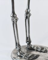 Close up of Chrome Skeleton Legs and Base