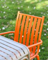 Close up of Chrysolina chair back