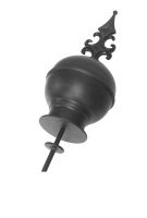 Arrow headed orb finial