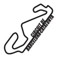 The Circuit de Barcelona-Catalunya Racing Track Wall Art in Black The Circuit de Barcelona-Catalunya Racing Track Wall Art in Black