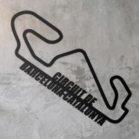 Albert Park Grand Prix Circuit Wall Art on a Rustic Grey Wall Albert Park Grand Prix Circuit Wall Art on a Rustic Grey Wall