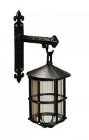 Circular Hanging Caged Wall Light & Bracket