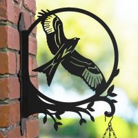 Circular Red Kite Hanging Basket Bracket