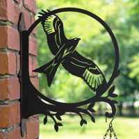 Hanging Basket Bracket with Circular Red Kite Motif