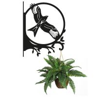 Circular Red Kite Hanging Basket Bracket with Planter