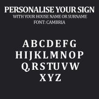 Custom Options for Circular Steel Mary Poppins House Name Sign Custom Options for Circular Steel Mary Poppins House Name Sign