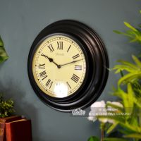 The“Barlow”wall Clock in Situ on a Blue Wall The“Barlow”wall Clock in Situ on a Blue Wall
