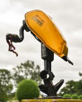 "Clank" the Recycled Metal Vulture Sculpture