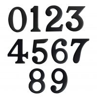 Classic 2 Inch Black Numbers with Fusion- Fix Adhesive