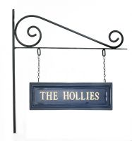 Classic Blue Rectangular Double Sided House Name Sign