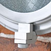 Close-up of the Opening on the Classic Bulk Head Style Wall Mounted Light