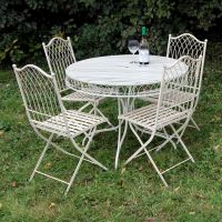 Classic Four Piece Bistro Set in Cream 