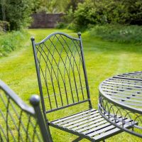 View of the Chairs with the Classic Four Piece Bistro Set