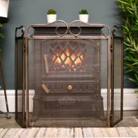 "Haregrave House" Fireguard Finished in a rustic Finish "Haregrave House" Fireguard Finished in a rustic Finish