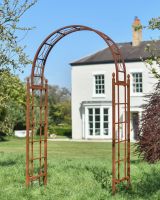 Classic "Pinecrest" Rustic Rose Arch in situ in the Garden