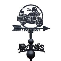 Triumph Motorbike Weathervane Created From Cast Iron & Steel Triumph Motorbike Weathervane Created From Cast Iron & Steel