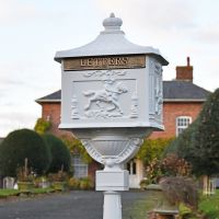 Classic White Freestanding Huntingdon Post Box close Classic White Freestanding Huntingdon Post Box close
