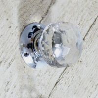 Clear Cut Glass Rim Knobs Clear Cut Glass Rim Knobs