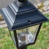 Close-up of the Black Finish on the "Clifton" Miniature Lamp Post