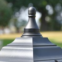 Traditional Finial on the Top of the Lantern of the "Clifton" Miniature Lamp Post