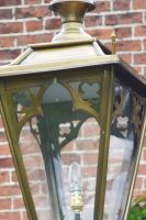 Antique Brass Gothic Design Driveway and Patio Lighting 105cm