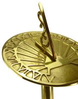 Polished Brass "Torodover Park" Sundial and Stand Set - 254mm Polished Brass "Torodover Park" Sundial and Stand Set - 254mm