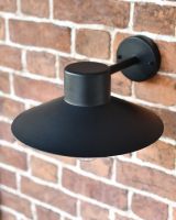 Close-up of the Matt Black Finish on the Top of the Wall Light