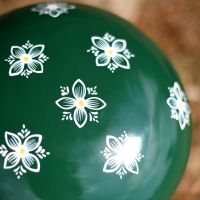 Flower Pattern on the Top of the Green Mushroom Flower Pattern on the Top of the Green Mushroom