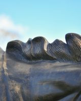 Close Up Of The Details On The Cast Aluminium Bucking Horse