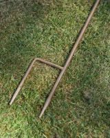 Close up of base on butterfly garden lawn spike