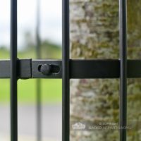 Close Up Of Black Iron Tree Guard