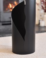 Close up of modern holder in fireside companion set