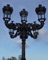 Close up of Royal Colonial Lamp Post brackets Close up of Royal Colonial Lamp Post brackets