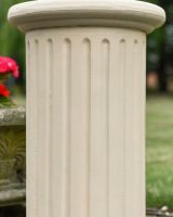 Close up of garden plinth