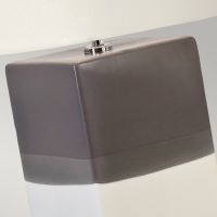  Grey Faux Satin on Lamp 