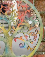 Close up of branches and mirror