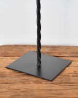 Close up of freestanding base on Freestanding Scottish Flag Skull Ornament 