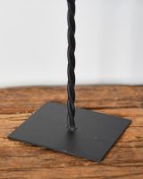 Close up of freestanding base on Freestanding Welsh Flag Skull Ornament