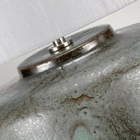 Close up of Grey Ceramic Base on Lamp