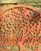 Close up of leaves and foliage on tree garden wall art