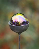 "Nebulous" Suncatcher Garden Stake