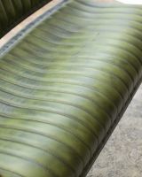 Close up of padded seat on two seater sofa